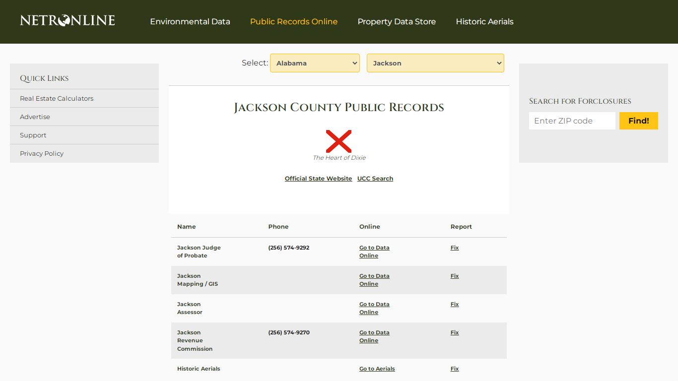 Jackson County Public Records - NETROnline.com